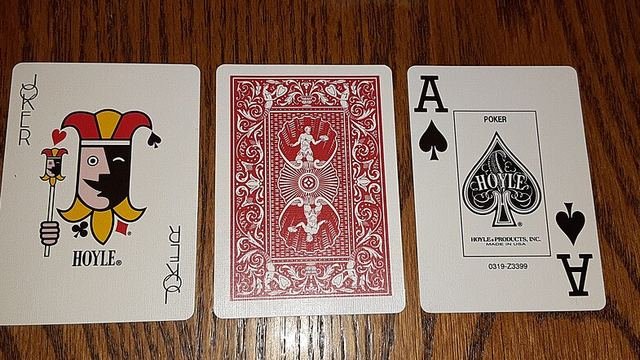 Playing cards including the ace of spades
